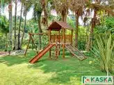 playground casa do tarzan simples com balanço