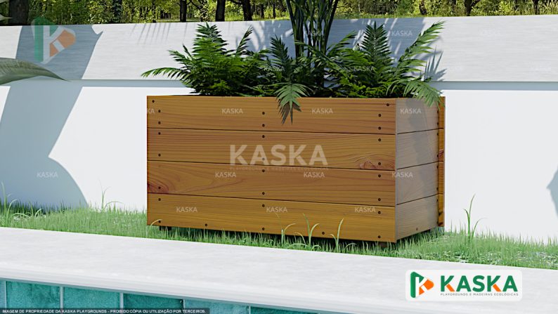 K-68 - Cachepot para Plantas em Madeira